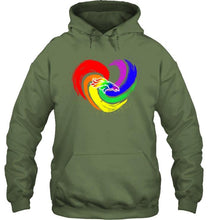 Load image into Gallery viewer, Denver Broncos lgbt tornado heart shirt
