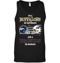 Load image into Gallery viewer, I'm Colorado Buffaloes on Saturdays and Denver Broncos on Sundays shirt
