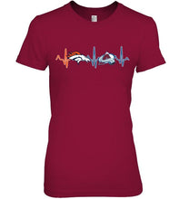 Load image into Gallery viewer, Denver Broncos Colorado Avalanche heartbeat shirt

