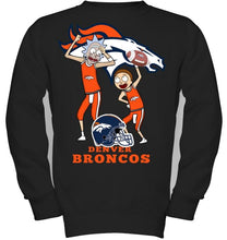 Load image into Gallery viewer, Denver Broncos Rick and morty fan shirt
