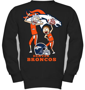 Denver Broncos Rick and morty fan shirt