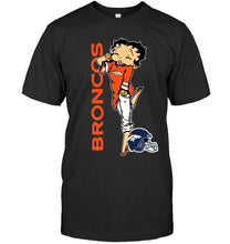 Load image into Gallery viewer, Denver Broncos betty boop fan shirt
