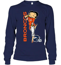 Load image into Gallery viewer, Denver Broncos betty boop fan shirt
