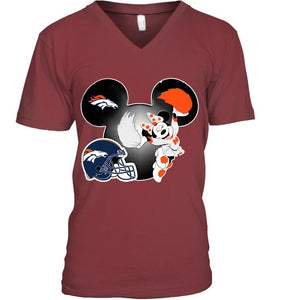 Denver Broncos Minnie cheerleader shirt