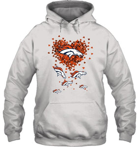 Denver Broncos tiny hearts shape shirt