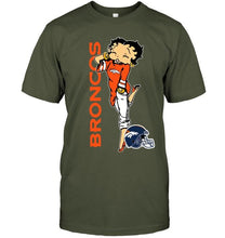 Load image into Gallery viewer, Denver Broncos betty boop fan shirt
