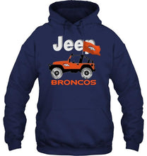 Load image into Gallery viewer, Jeep Denver Broncos fan hoodie
