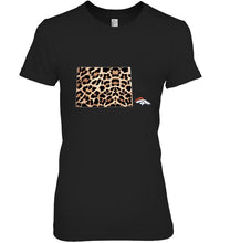 Load image into Gallery viewer, Denver Broncos panther pattern state map shirt
