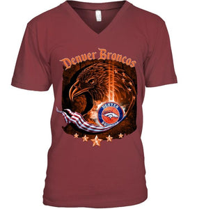 denver broncos eagle american flag shirt