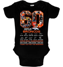 Load image into Gallery viewer, 60 years of denver broncos signed shirt
