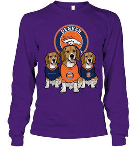 Denver Broncos Beagles fan shirt