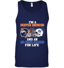 Load image into Gallery viewer, i'm a Denver Bronco and an Air Force Falcon for life shirt
