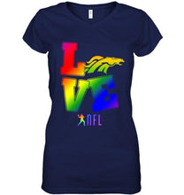 Load image into Gallery viewer, Love Denver Broncos lgbt NFL shirt
