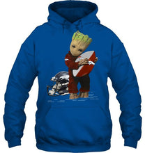 Load image into Gallery viewer, Groot loves Denver Broncos fan hoodie
