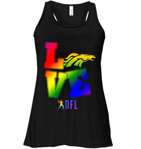 Love Denver Broncos lgbt NFL shirt