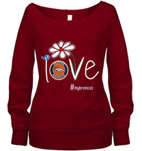 Load image into Gallery viewer, Love my Broncos Denver Broncos daisy fan shirt
