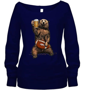 Denver Broncos Beer drinking bear shirt