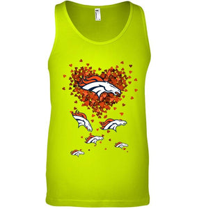 Denver Broncos tiny hearts shape shirt