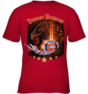denver broncos eagle american flag shirt