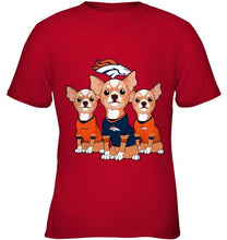 Load image into Gallery viewer, Denver Broncos Chihuahuas fan shirt
