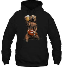 Load image into Gallery viewer, Denver Broncos Beer drinking bear shirt
