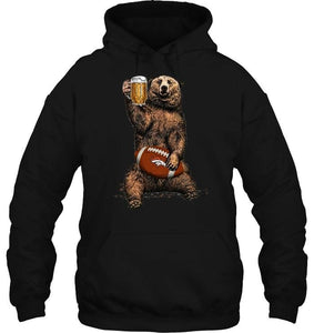 Denver Broncos Beer drinking bear shirt