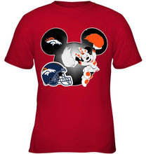 Load image into Gallery viewer, Denver Broncos Minnie cheerleader shirt
