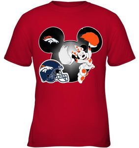 Denver Broncos Minnie cheerleader shirt