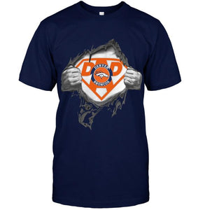 Denver Broncos dad superman shirt