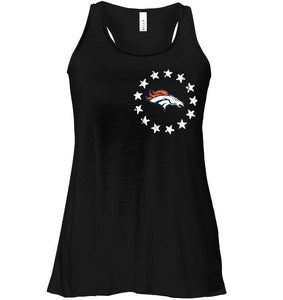 Denver Broncos american star flag shirt