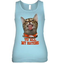 Load image into Gallery viewer, Denver Broncos cat to all my haters shirt
