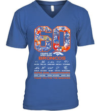 Load image into Gallery viewer, 60 years of denver broncos signed shirt
