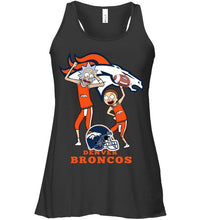 Load image into Gallery viewer, Denver Broncos Rick and morty fan shirt
