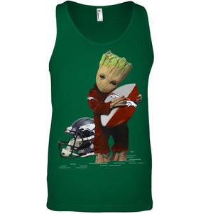 Groot loves Denver Broncos fan hoodie