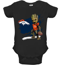 Load image into Gallery viewer, Denver Broncos angry baby groot ripped shirt
