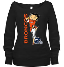 Load image into Gallery viewer, Denver Broncos betty boop fan shirt
