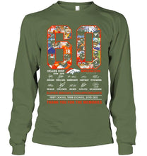 Load image into Gallery viewer, 60 years of Denver Broncos thank you for the memories shirt
