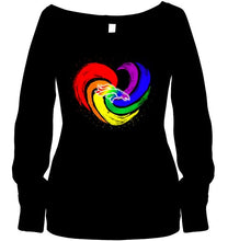 Load image into Gallery viewer, Denver Broncos lgbt tornado heart shirt

