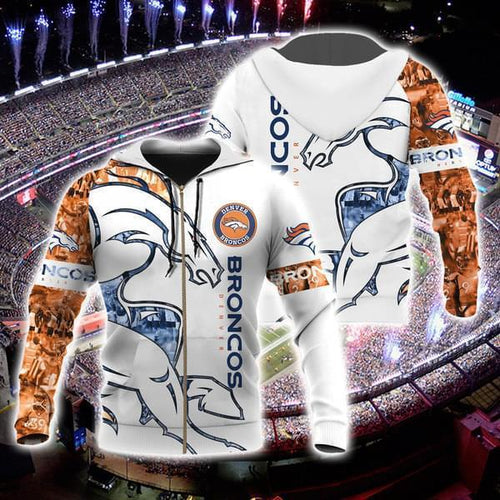 denver broncos nfl for broncos fan 3d printed zip hoodie 3d