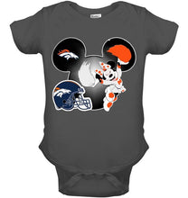 Load image into Gallery viewer, Denver Broncos Minnie cheerleader shirt
