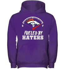 Load image into Gallery viewer, Denver Broncos fueled by haters shirt
