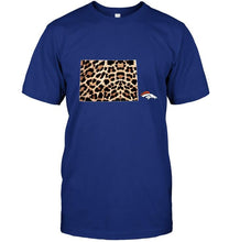 Load image into Gallery viewer, Denver Broncos panther pattern state map shirt
