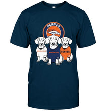 Load image into Gallery viewer, Dachshund Denver Broncos shirt
