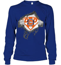 Load image into Gallery viewer, Denver Broncos dad superman shirt
