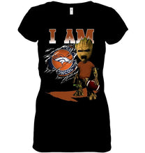 Load image into Gallery viewer, I am Denver Broncos groot shirt
