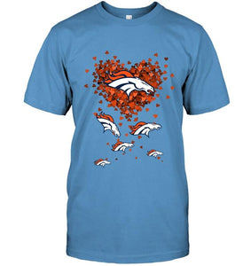 Denver Broncos tiny hearts shape shirt