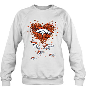 Denver Broncos tiny hearts shape shirt