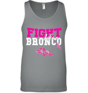 Fight like a Bronco Denver Broncos br east cancer support fan shirt