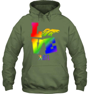 Love Denver Broncos lgbt NFL shirt