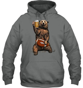 Denver Broncos Beer drinking bear shirt